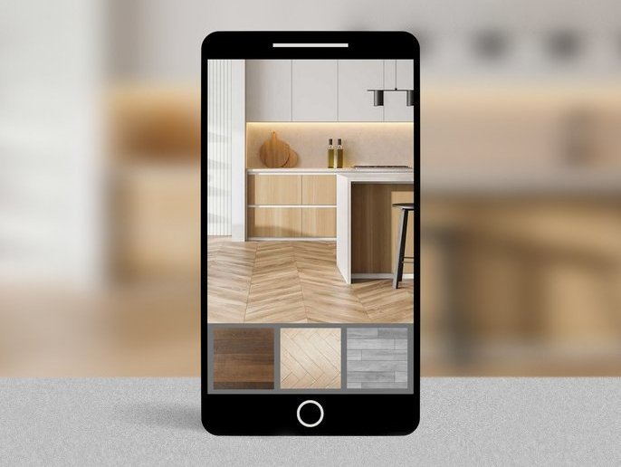 Sample flooring online with Roomvo visualizer