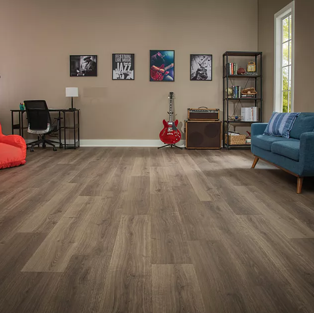 American Made Flooring in a rec room